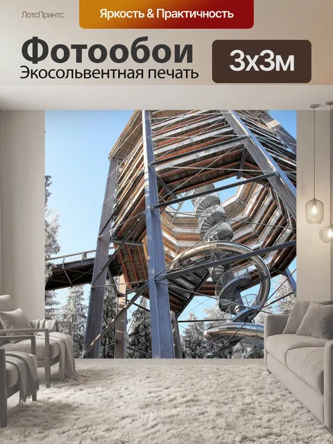 Фотообои Тропа через верхушки деревьев