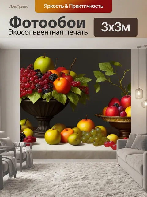 Фотообои красивый натюрморт с фруктами фото
