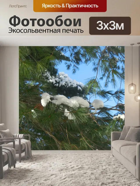 Фотообои Снег