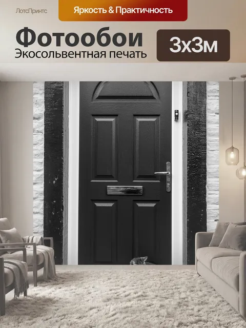 Фотообои Кошка и двери