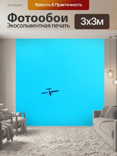 Фотообои Полет небольшой самолет