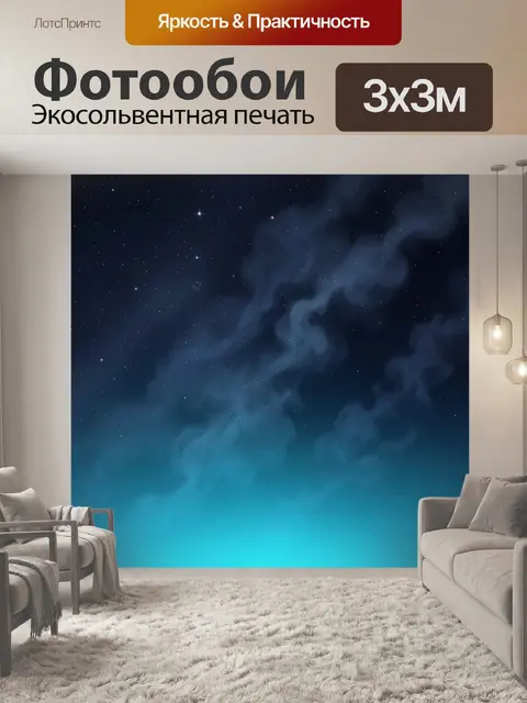 300 × 300 см · Экосольвентная печать