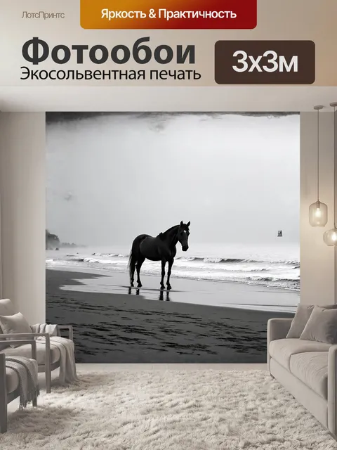 Фотообои на отдаленном пляже ранним утром