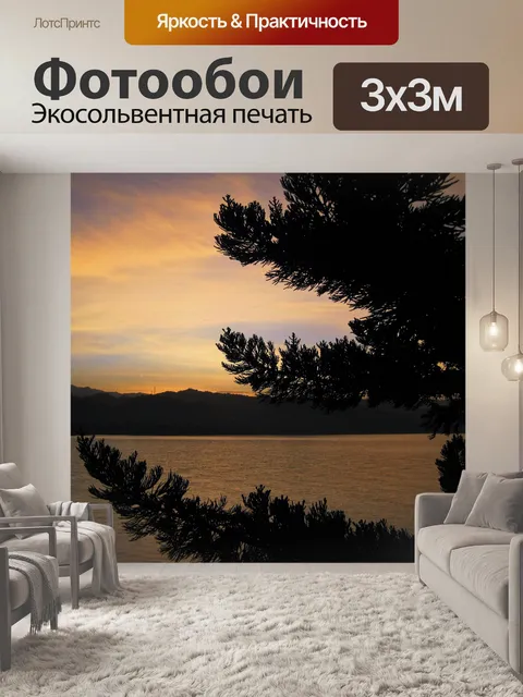 Фотообои дерево на рассвете