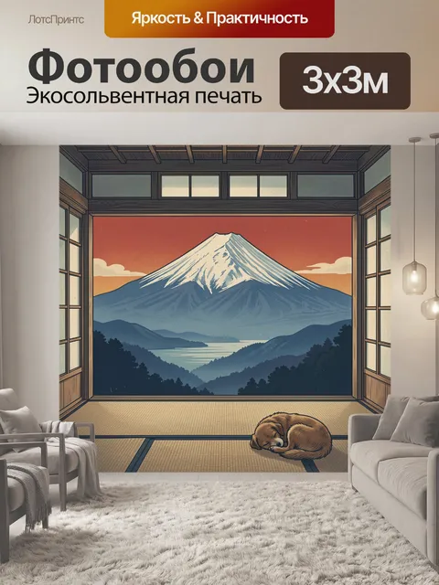 300 × 300 см · Экосольвентная печать