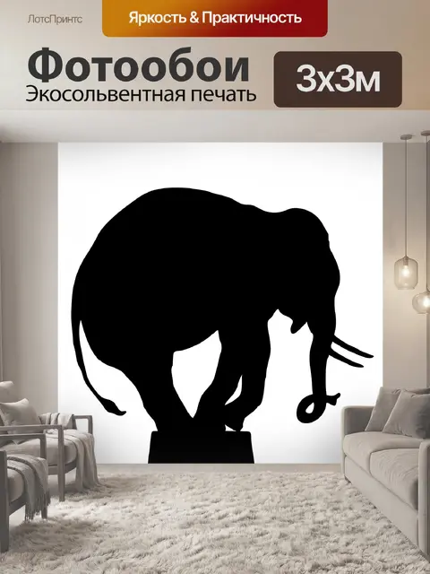 Фотообои Цирк слон