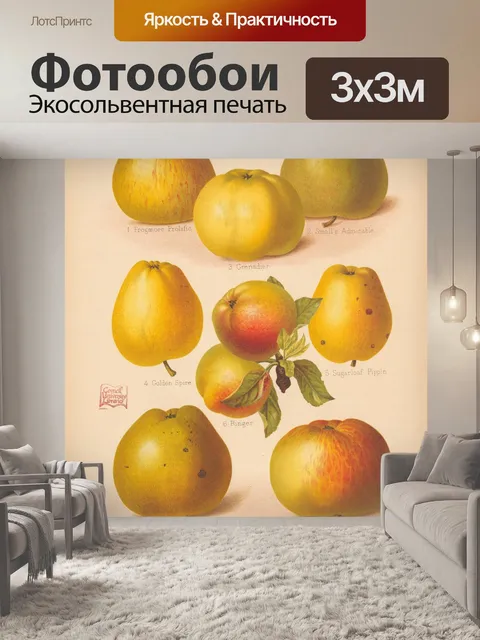 Фотообои Старинный фруктовый сад