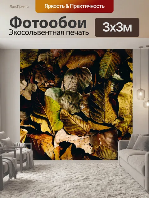 Фотообои Сухие листья