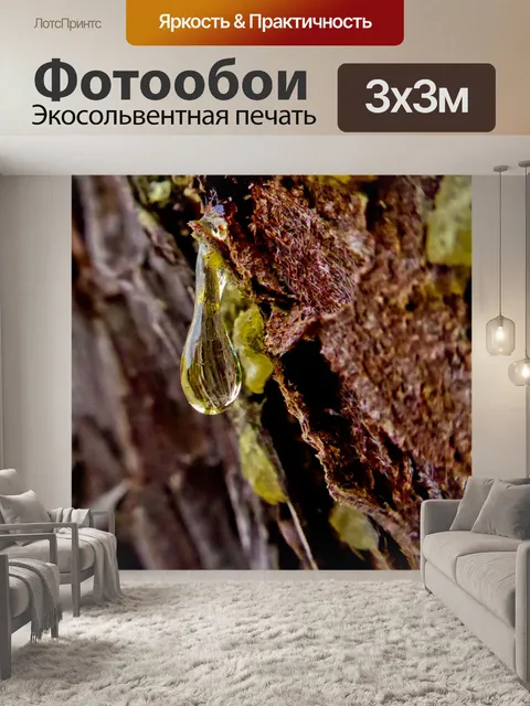 Фотообои Капля Золотого сока