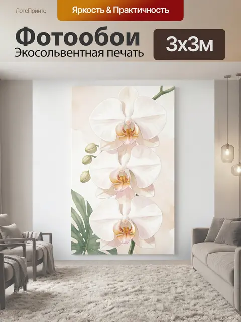 300 × 300 см · Экосольвентная печать