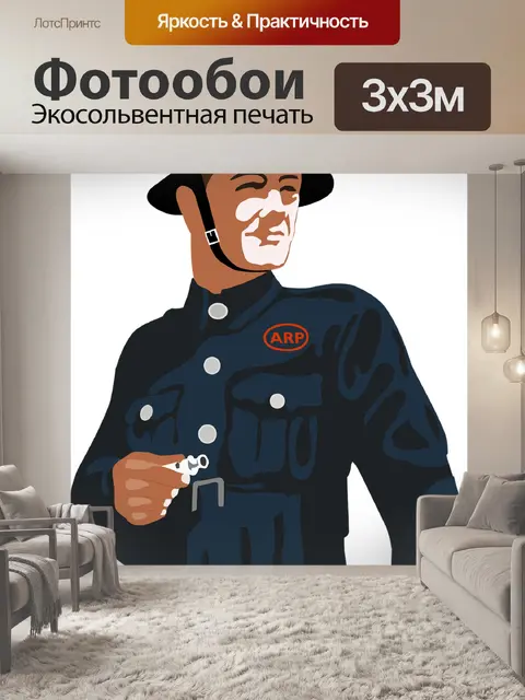 Фотообои Надзиратель воздушных налетов