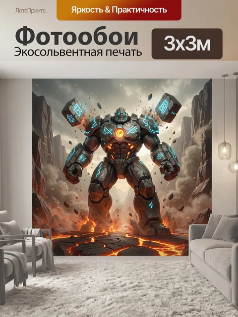 300 × 300 см · Экосольвентная печать