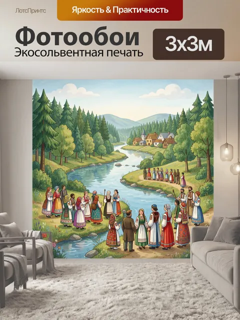 300 × 300 см · Экосольвентная печать