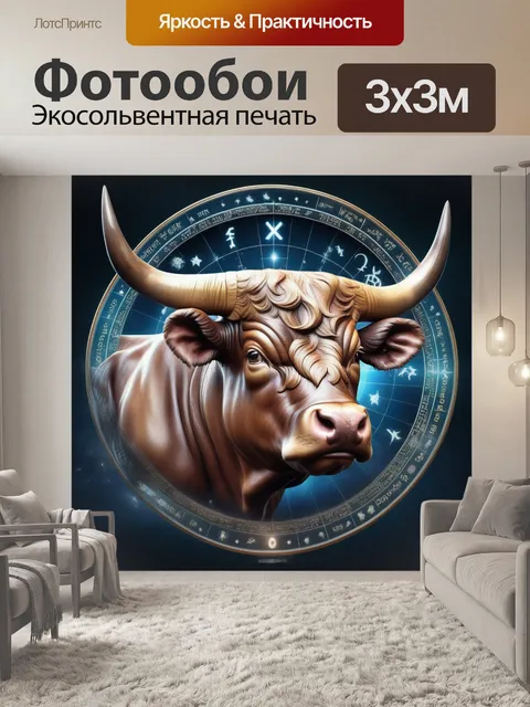 Фотообои телец, земля, бык