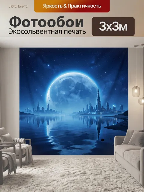 300 × 300 см · Экосольвентная печать