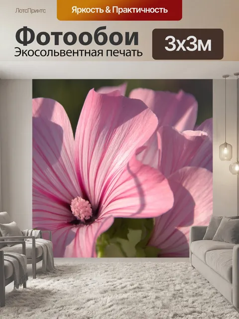 Фотообои Розовые цветы