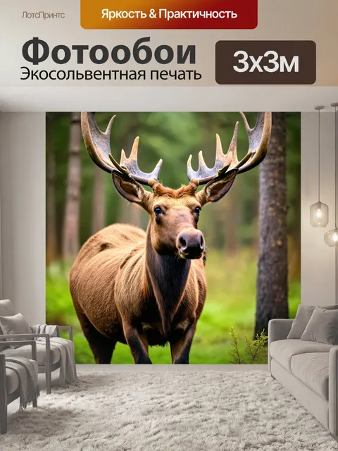 Фотообои животные в стиле боке
