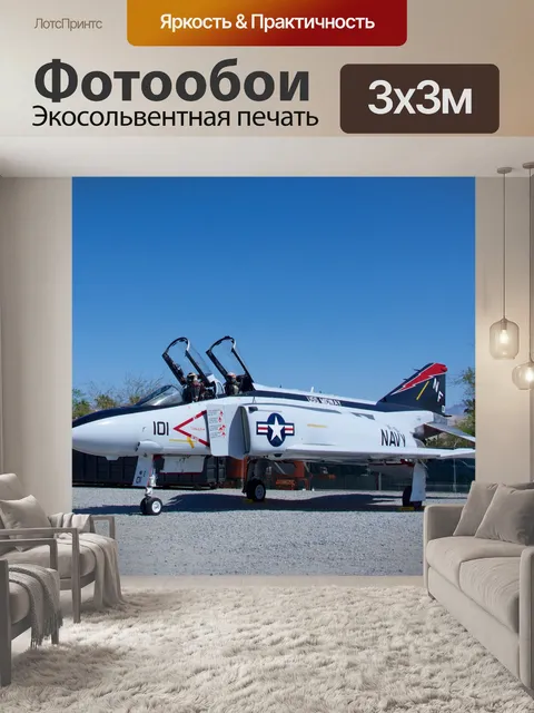 Фотообои Военно-морской флот Phantom Warplane