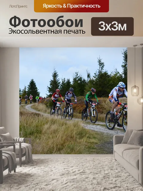 Фотообои Горные велосипеды