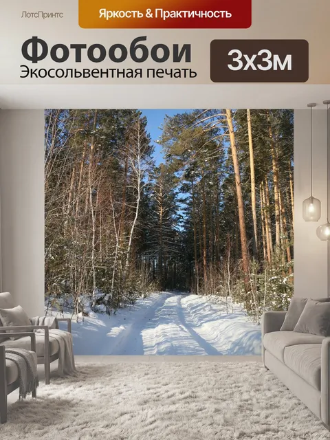 Фотообои Зимняя дорога