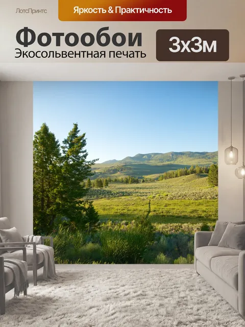 Фотообои Путь в парке Йеллоустоун