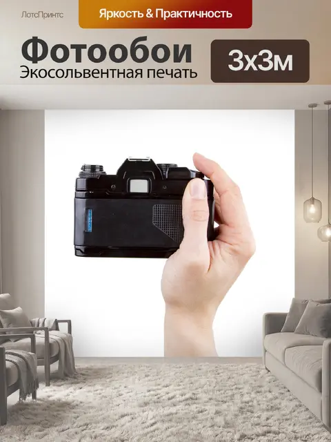 Фотообои Камера в руке