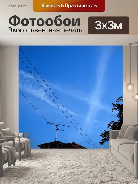 Фотообои Chemtrails In The Sky