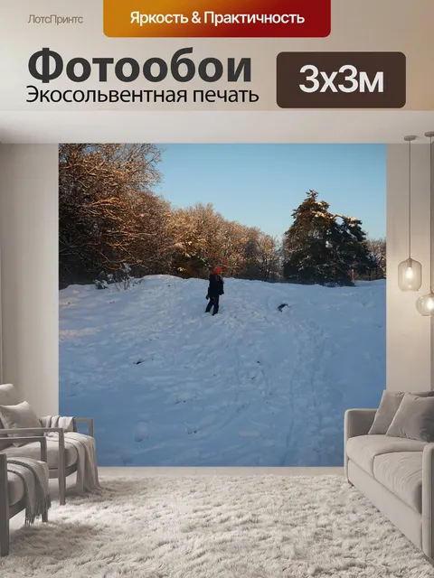 Фотообои Снег