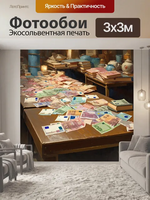Фотообои ностальгическая сцена старинного рынка