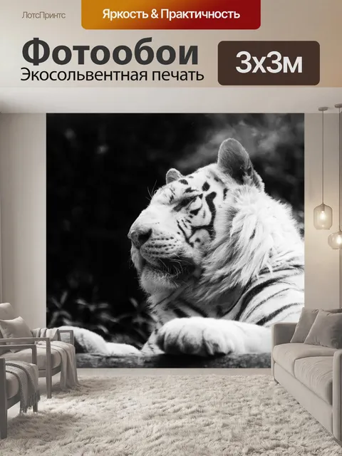 Фотообои Белый тигр