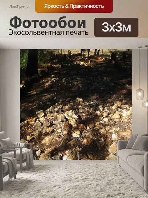Фотообои рыхлые камни на старых могилах