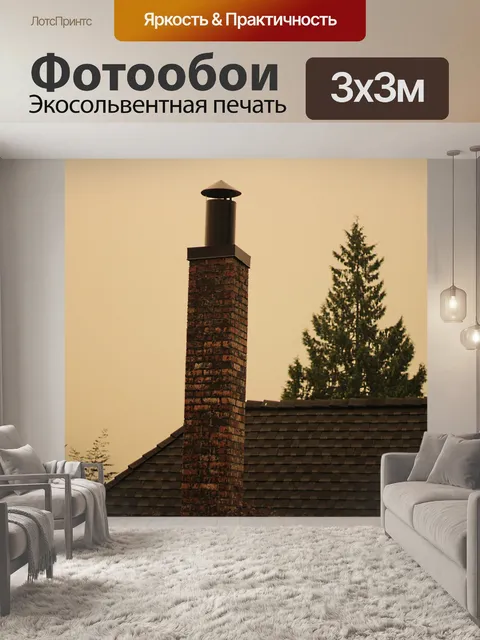 Фотообои Вид с дымоходом