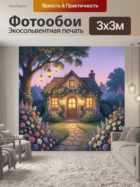 300 × 300 см · Экосольвентная печать