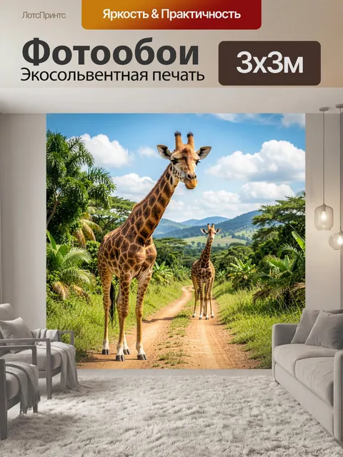 300 × 300 см · Экосольвентная печать