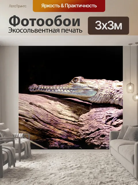 Фотообои Пресноводный крокодил на журнал