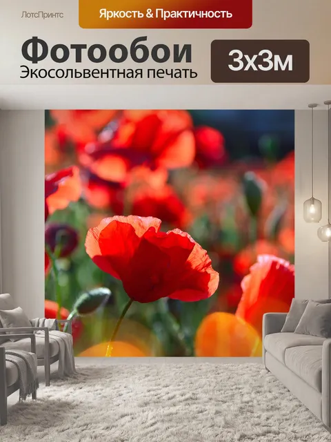Фотообои Красный