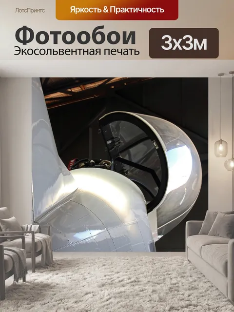 Фотообои открытая кабина самолета