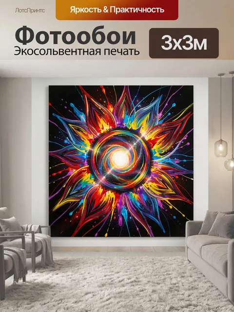 300 × 300 см · Экосольвентная печать