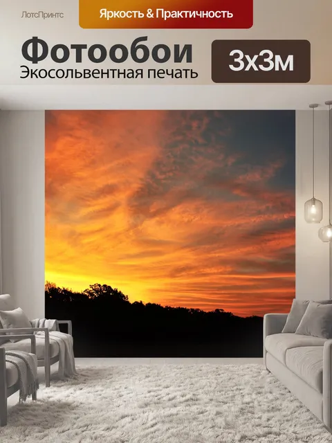 Фотообои Лучистый восход солнца