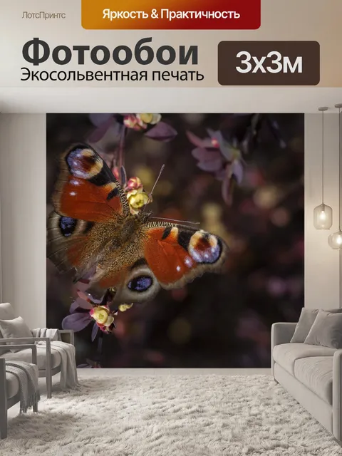 Фотообои Фея павлин