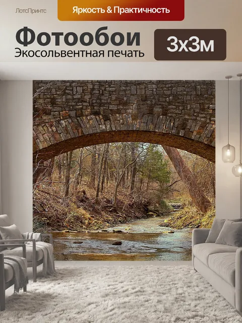 Фотообои Просмотр под мостом Рок-Крик
