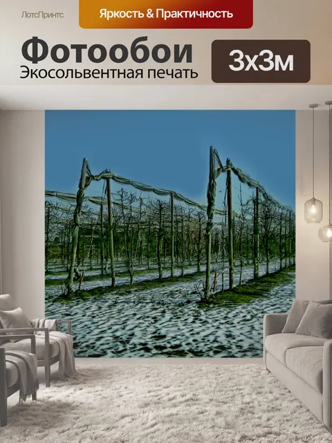 Фотообои Строки в зимний период