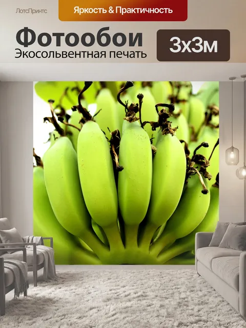 Фотообои Гроздь созревания бананового дерева
