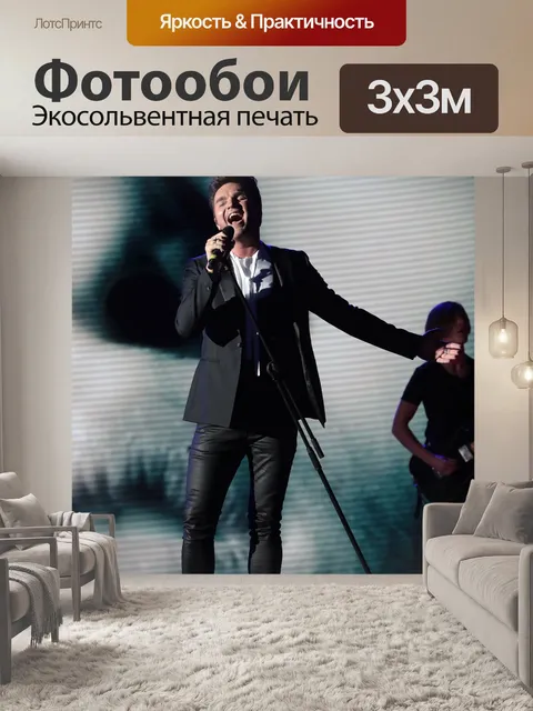 Фотообои Певец