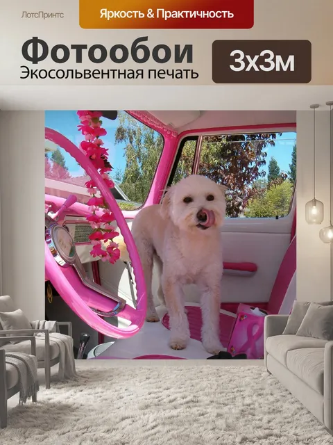 Фотообои Розовый