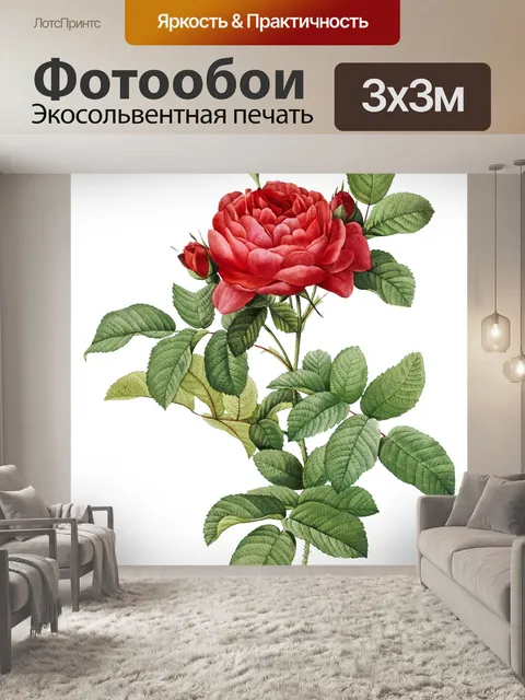 Фотообои Роза цветут винтажное искусство