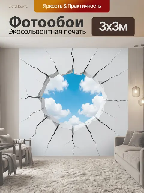 300 × 300 см · Экосольвентная печать
