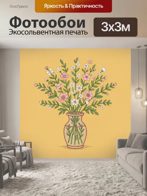 300 × 300 см · Экосольвентная печать