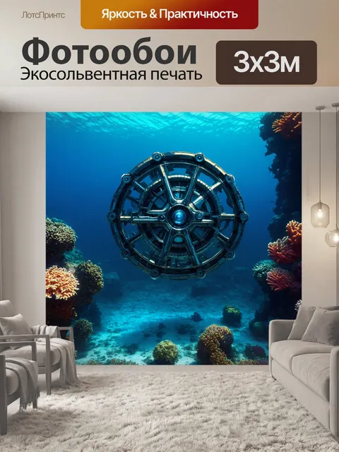 Фотообои подводный механизм для исследования морских глубин