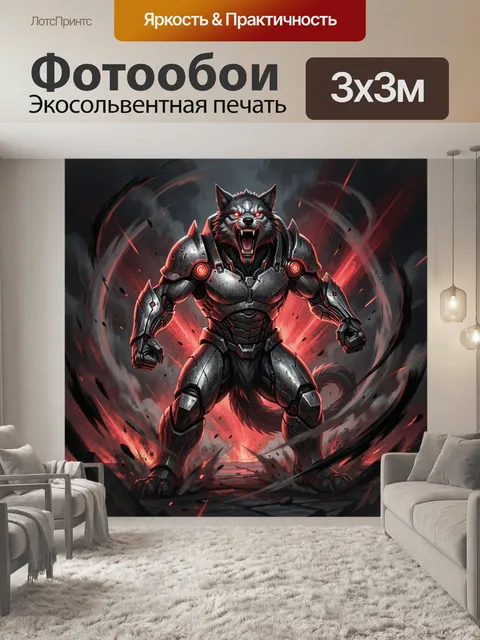 300 × 300 см · Экосольвентная печать